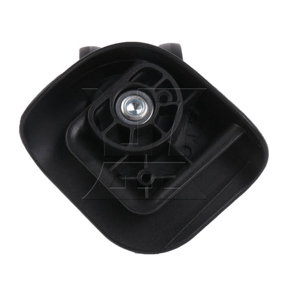 BQLZR 2 Pieces Replacement Luggage Wheel Plastic Roller 3.31" W208 Black w/ Screws