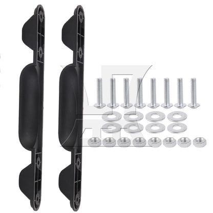 BQLZR 2 Pieces Plastic Stud Luggage Feet for Suitcase 9.76 x 5.91 Inch ZF-2 Black
