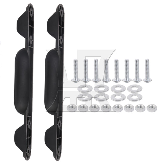 BQLZR 2 Pieces Plastic Stud Luggage Feet for Suitcase 9.76 x 5.91 Inch ZF-2 Black