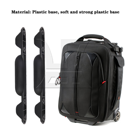 BQLZR 2 Pieces Plastic Stud Luggage Feet for Suitcase 9.76 x 5.91 Inch ZF-2 Black