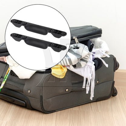 BQLZR 2 Pieces Plastic Stud Luggage Feet for Suitcase 9.76 x 5.91 Inch ZF-2 Black