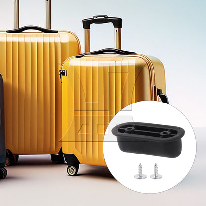 BQLZR Travel Luggage Suitcase Bracket Side Stud Feet 1.14" Hole Spacing Black D Type