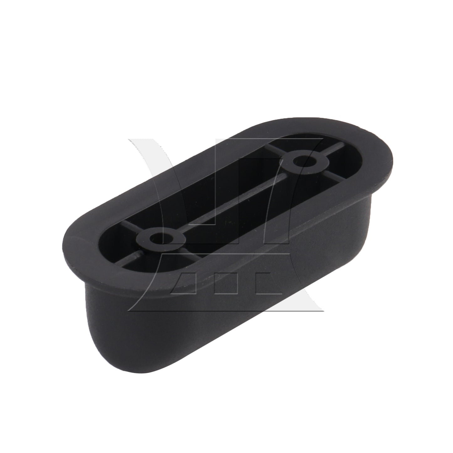 BQLZR Travel Luggage Suitcase Bracket Side Stud Feet 1.14" Hole Spacing Black D Type