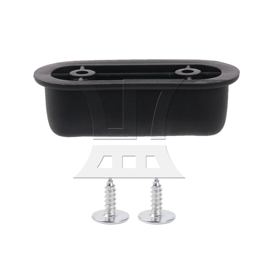 BQLZR Travel Luggage Suitcase Bracket Side Stud Feet 1.14" Hole Spacing Black D Type