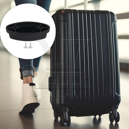BQLZR Plastic Luggage Feet for Suitcase Stand 1.18 Inch Hole Spacing Black E Type