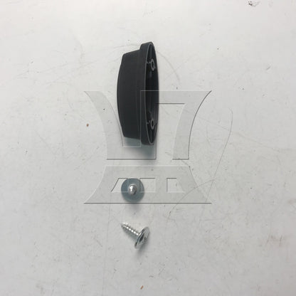 BQLZR Plastic Luggage Feet for Suitcase Stand 1.18 Inch Hole Spacing Black E Type