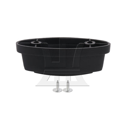 BQLZR Plastic Luggage Feet for Suitcase Stand 1.18 Inch Hole Spacing Black E Type