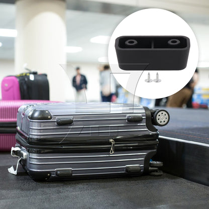 BQLZR Travel Luggage Bracket Side Stud Feet Pad 0.89 Inch Hole F Type with Screws