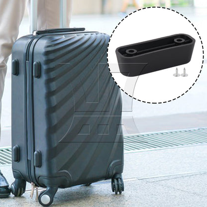 BQLZR Travel Luggage Suitcase Bracket Side Stud Feet 1.18 Inch Hole Spacing Black