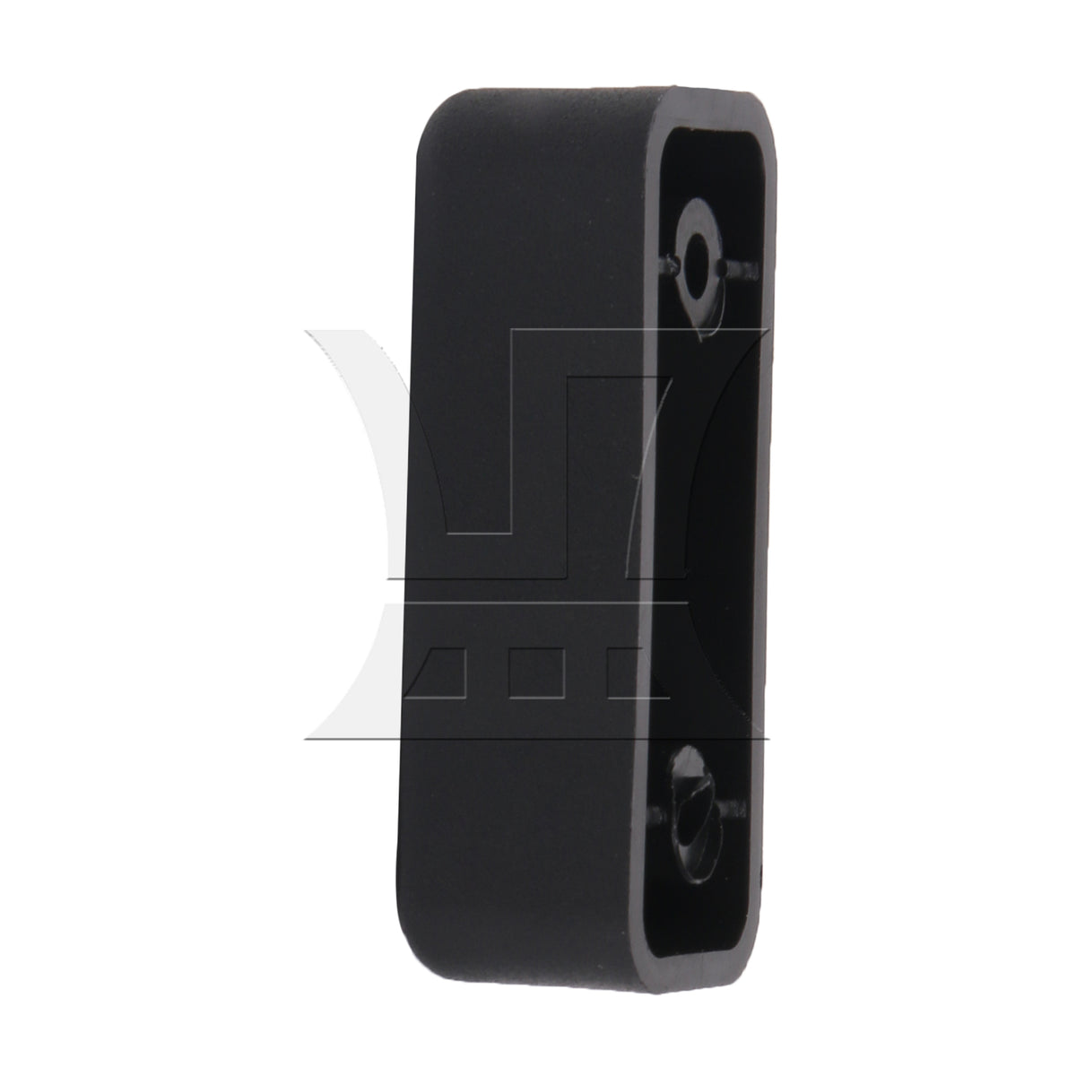 BQLZR Black Plastic Luggage Bracket Side Stud Foot Pad Part 0.93 Inch Hole Spacing