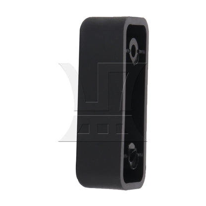 BQLZR Black Plastic Luggage Bracket Side Stud Foot Pad Part 0.93 Inch Hole Spacing
