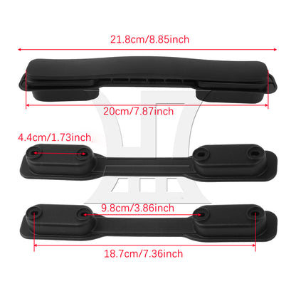 BQLZR Black Suitcase Luggage Handle Plastic Pull Grip 200 mm Length B128 w/ Screws