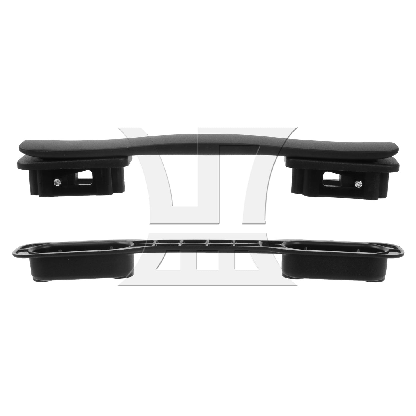 BQLZR Black Suitcase Luggage Handle Plastic Pull Grip 200 mm Length B128 w/ Screws