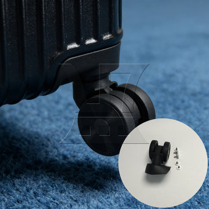 BQLZR 2 Pieces Luggage Swivel Wheels Travel Suitcase Casters 3.54" JL-05 Black Kit