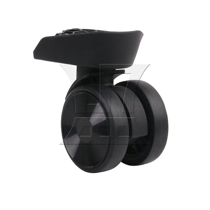 BQLZR 2 Pieces Luggage Swivel Wheels Travel Suitcase Casters 3.54" JL-05 Black Kit