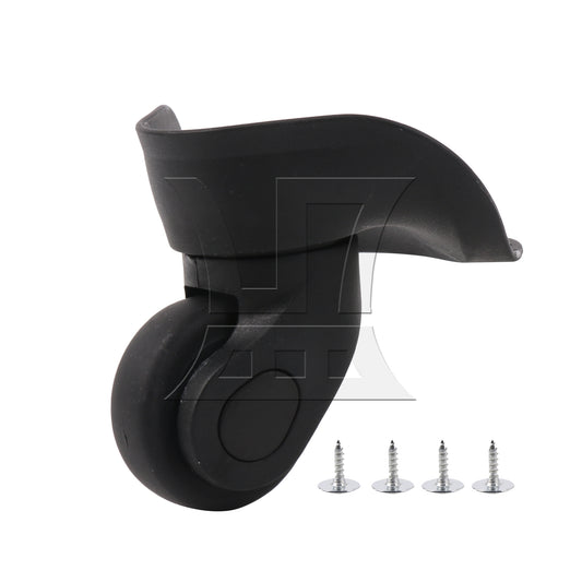 BQLZR Plastic Wheel Caster for Luggage 3.58 Inches Height W041 Left w/ Screws Set
