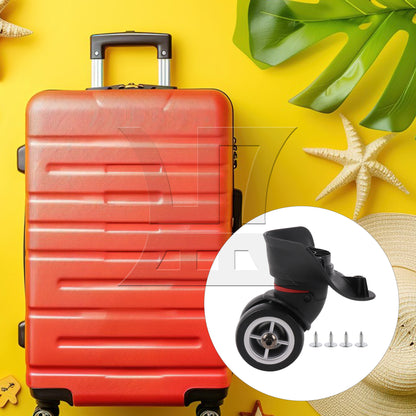 BQLZR Travel Luggage Wheel Suitcase Caster Roller 3.94 Inch W042 Left w/ Screw Set