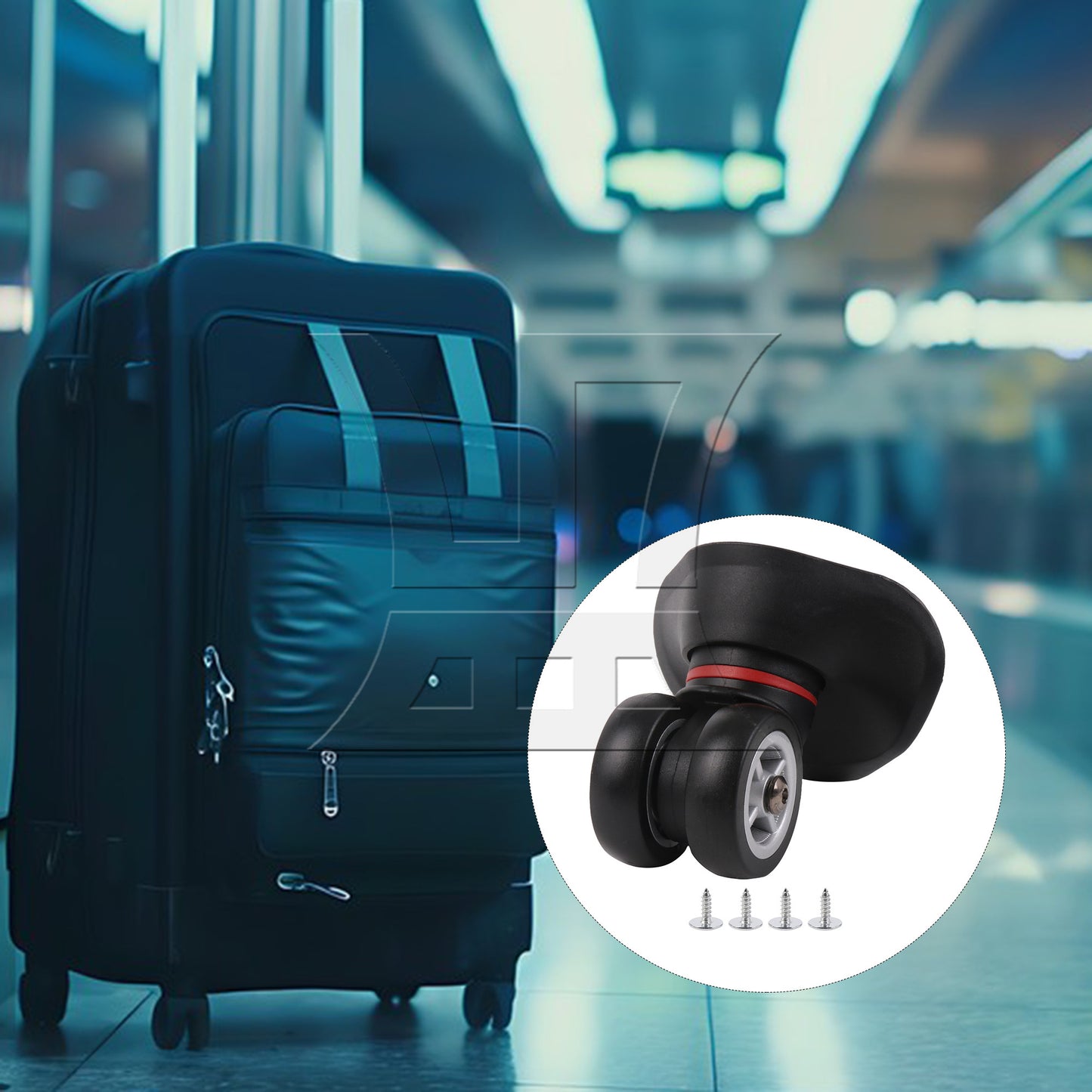 BQLZR Luggage Wheel Suitcase Caster Roller for Repair Part 3.94 Inch W042 Right Set