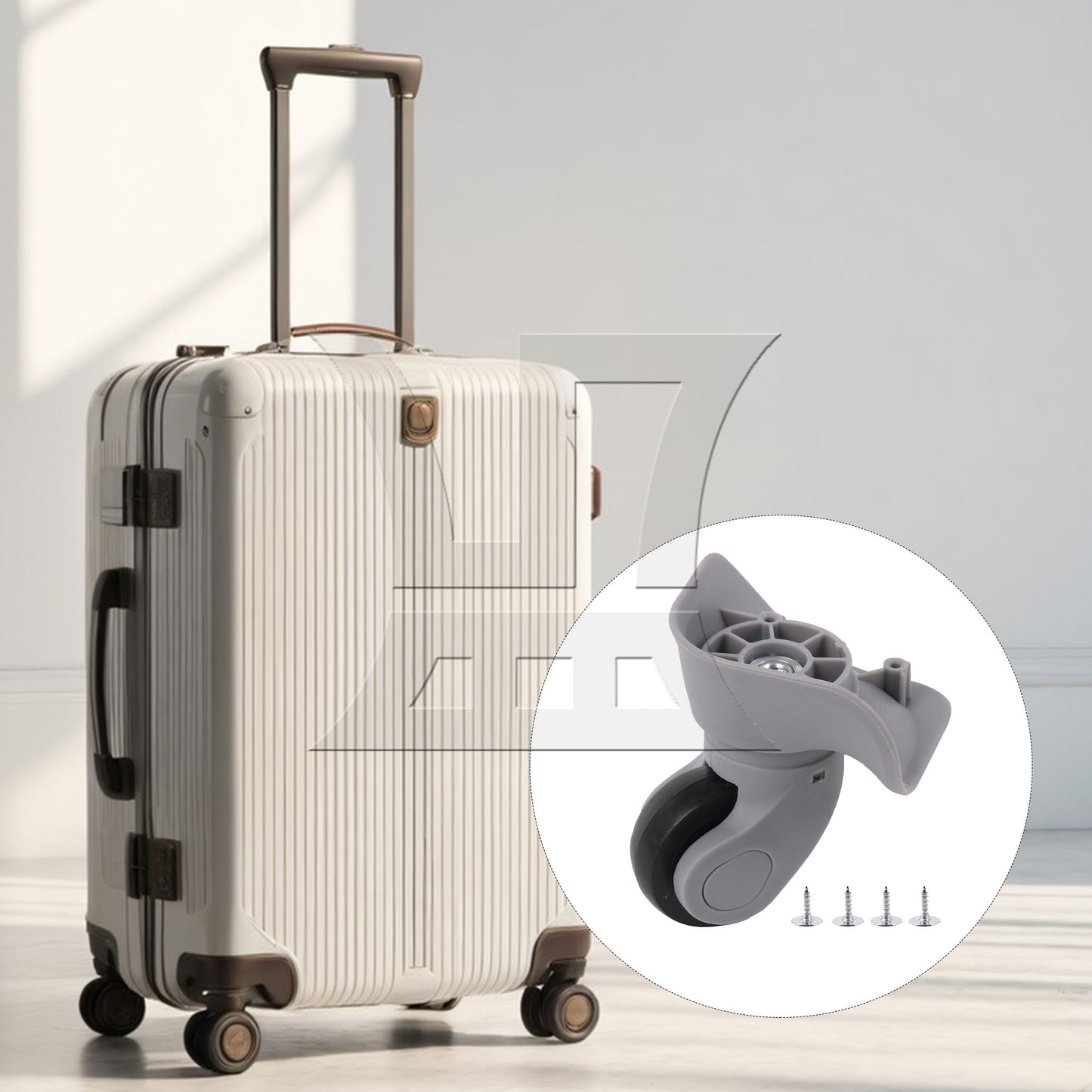 BQLZR Luggage Wheel Suitcase Caster Roller for Repair Part 3.62 Inch W041 Right Set