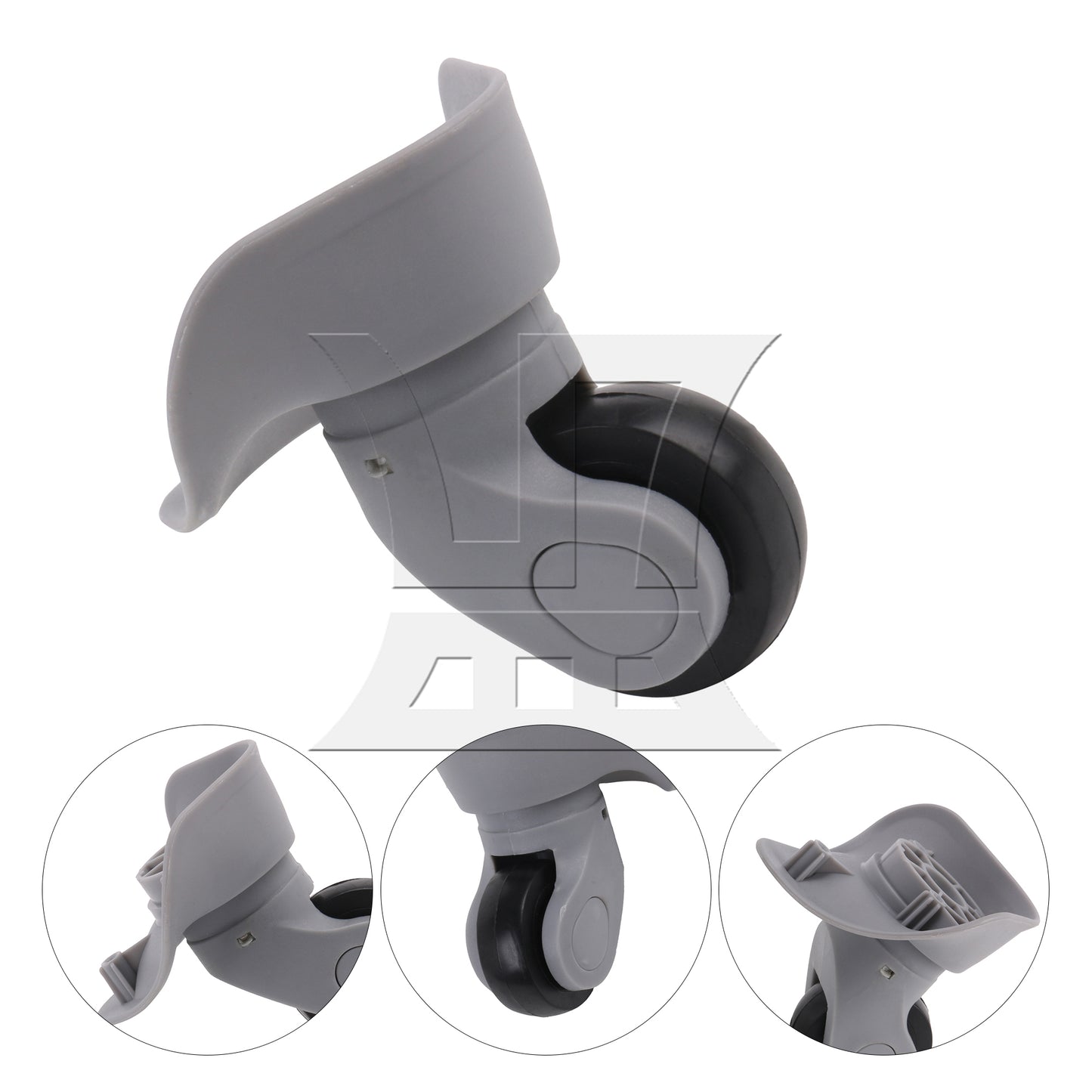 BQLZR Luggage Wheel Suitcase Caster Roller for Repair Part 3.62 Inch W041 Right Set