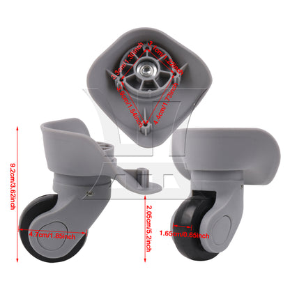 BQLZR Luggage Wheel Suitcase Caster Roller for Repair Part 3.62 Inch W041 Right Set