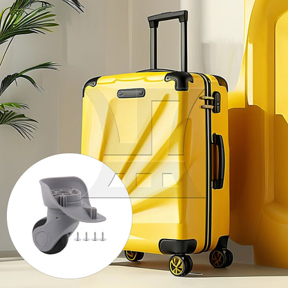 BQLZR Grey Plastic Wheel Caster for Luggage 3.62" Height W041 Left with Screws Set