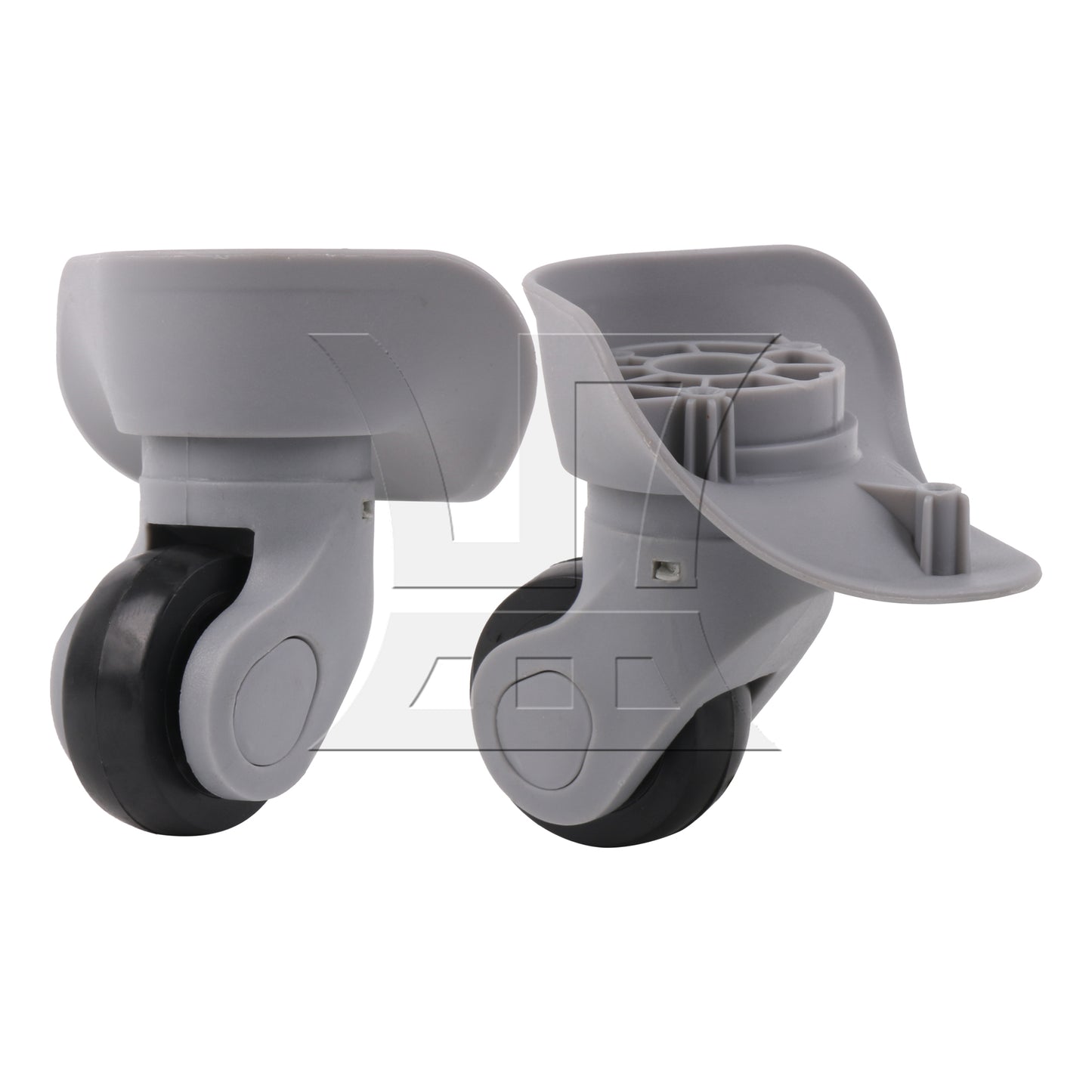 BQLZR Grey Plastic Wheel Caster for Luggage 3.62" Height W041 Left with Screws Set