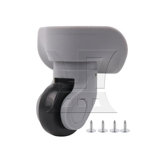 BQLZR Grey Plastic Wheel Caster for Luggage 3.62" Height W041 Left with Screws Set