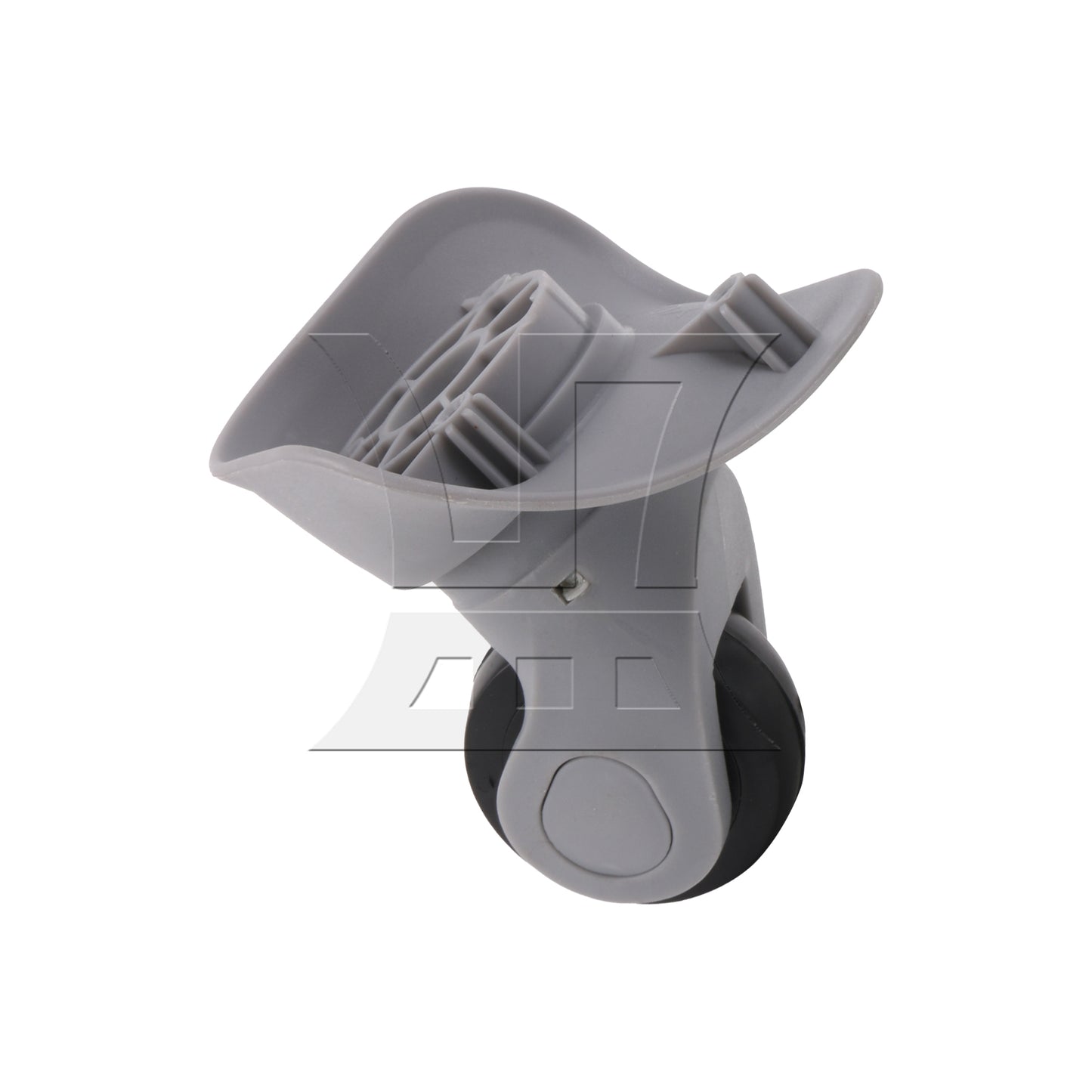 BQLZR Grey Plastic Wheel Caster for Luggage 3.62" Height W041 Left with Screws Set