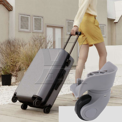 BQLZR Grey Plastic Wheel Caster for Luggage 3.62" Height W041 Left with Screws Set