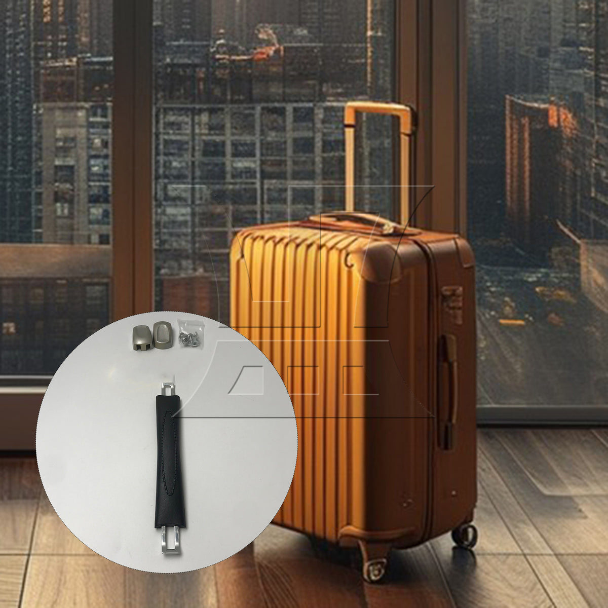 BQLZR 1pc Suitcase Luggage Handle 16mm 115B Series B003 Black for Business Suitcase Luggage