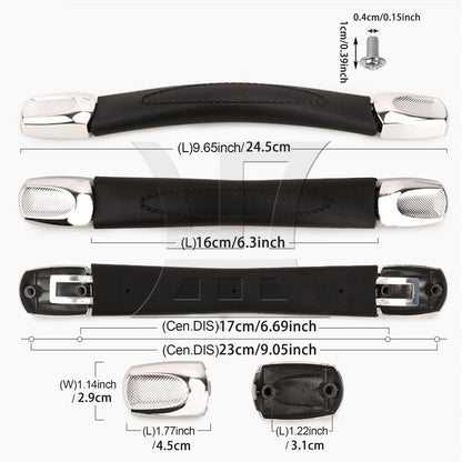 BQLZR 1pc Suitcase Luggage Handle 16mm 115B Series B003 Black for Business Suitcase Luggage
