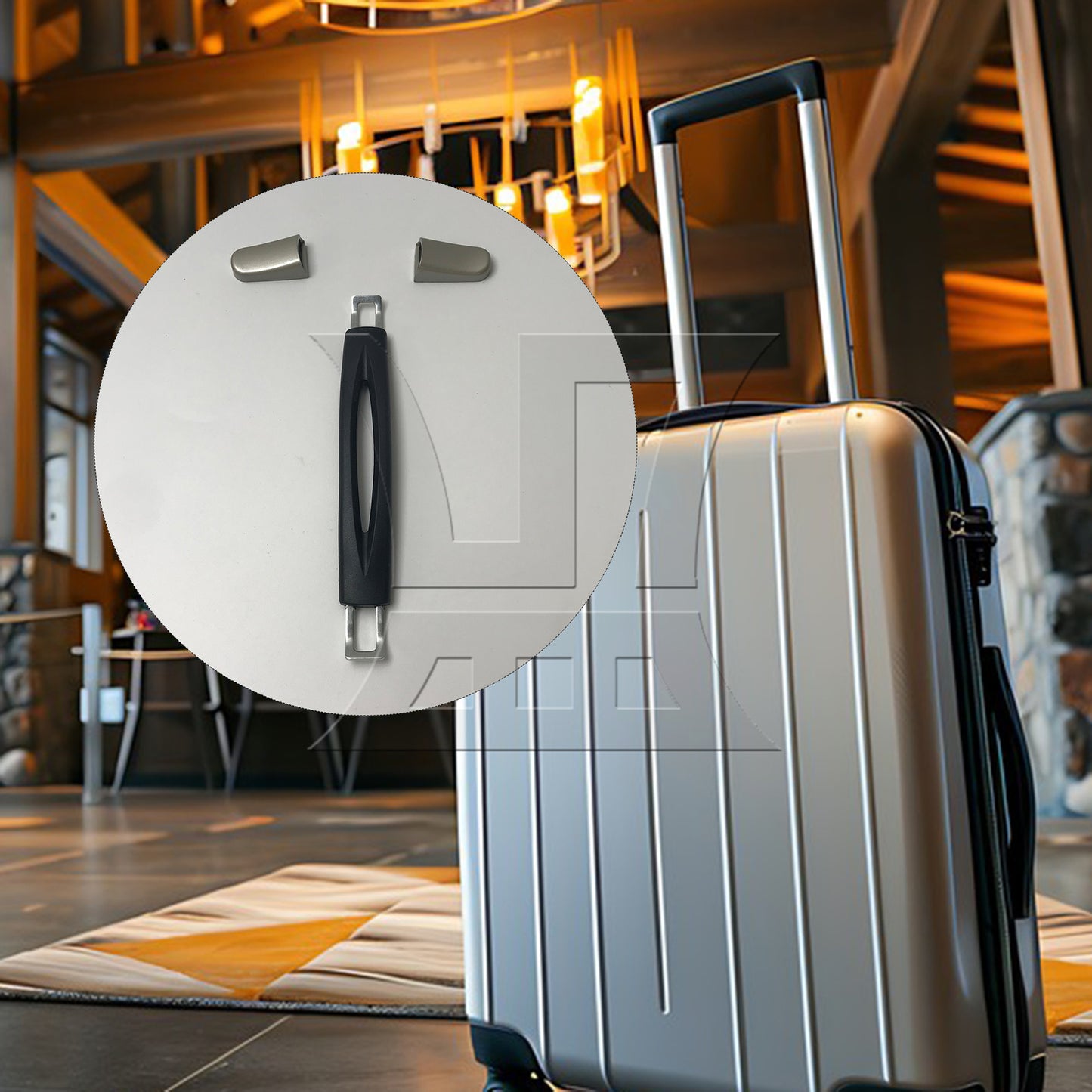 BQLZR 1pc Suitcase Handle 15cm 115B Series B020 Black for Suitcase Handles Luggage Handles