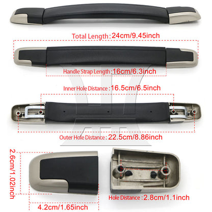 BQLZR 1pc Suitcase Handle 16cm 115B Series B022 Black for Suitcase Handles Luggage Handles