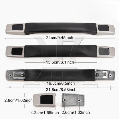 BQLZR 1pc Luggage Handle Replacement 15.5cm 115B Series B014 Black for Suicase