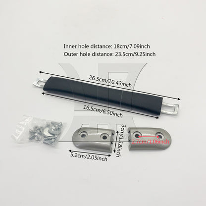 BQLZR 1pc Luggage Handle Replacement 16.5cm B015 Black for Suitcase