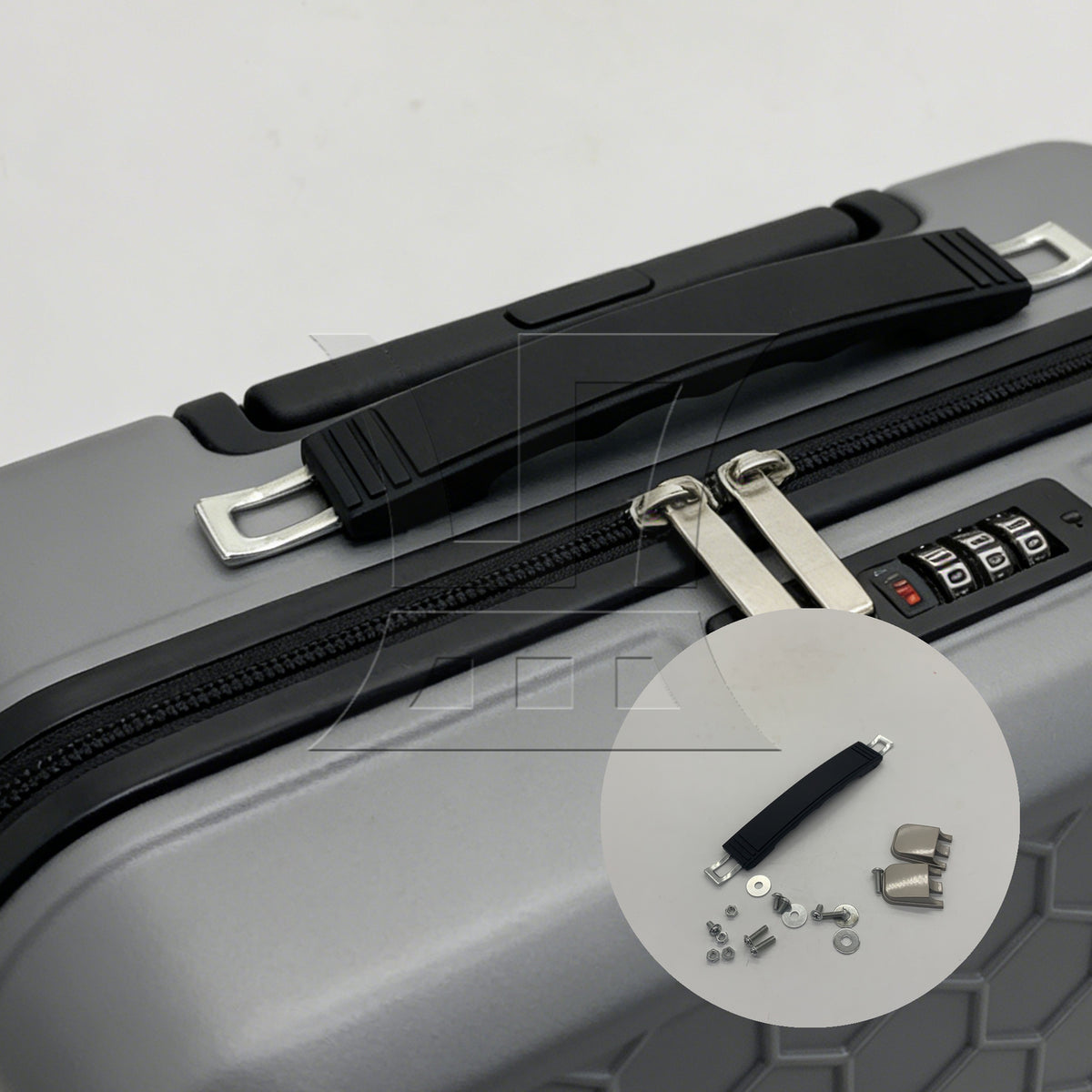 BQLZR 1pc Suitcase Luggage Handle 13.5mm 115B Series B018 Black for Business Suitcase Luggage