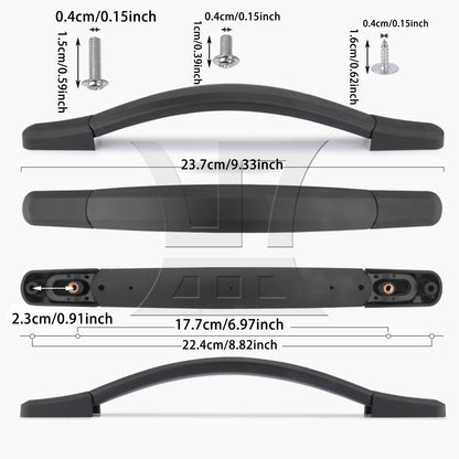 BQLZR 1pc Suitcase Handle 23.7cm 115B Series B122 Black for Suitcase Handles Luggage Handles