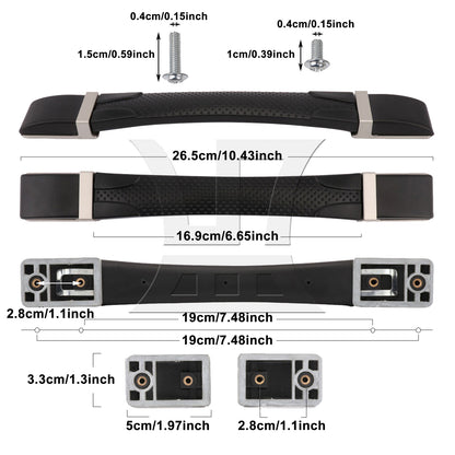 BQLZR 1pc Suitcase Handle 26.5cm 115B Series B120 Black for Suitcase Handle Gift Box Handle