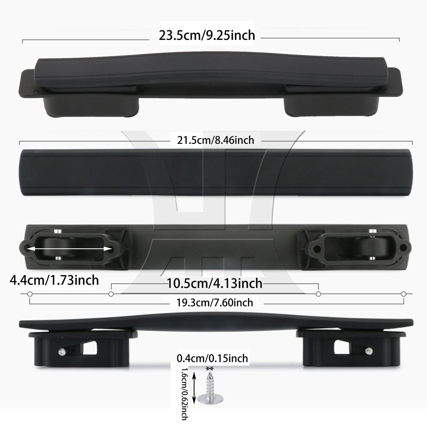 BQLZR 1pc Luggage Handle Replacement 21.5cm Black Luggage Handle Replacement Accessories