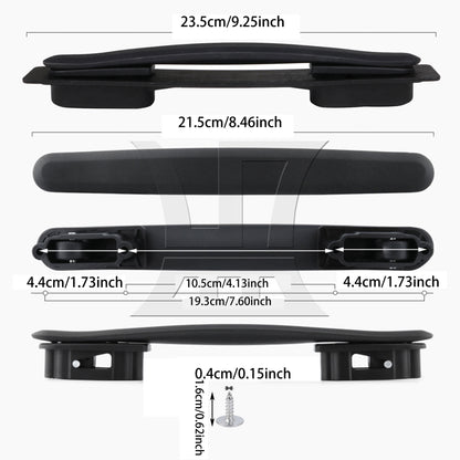BQLZR 1pc Luggage Handle Replacement 21.5cm Black Luggage Handle Replacement Accessories