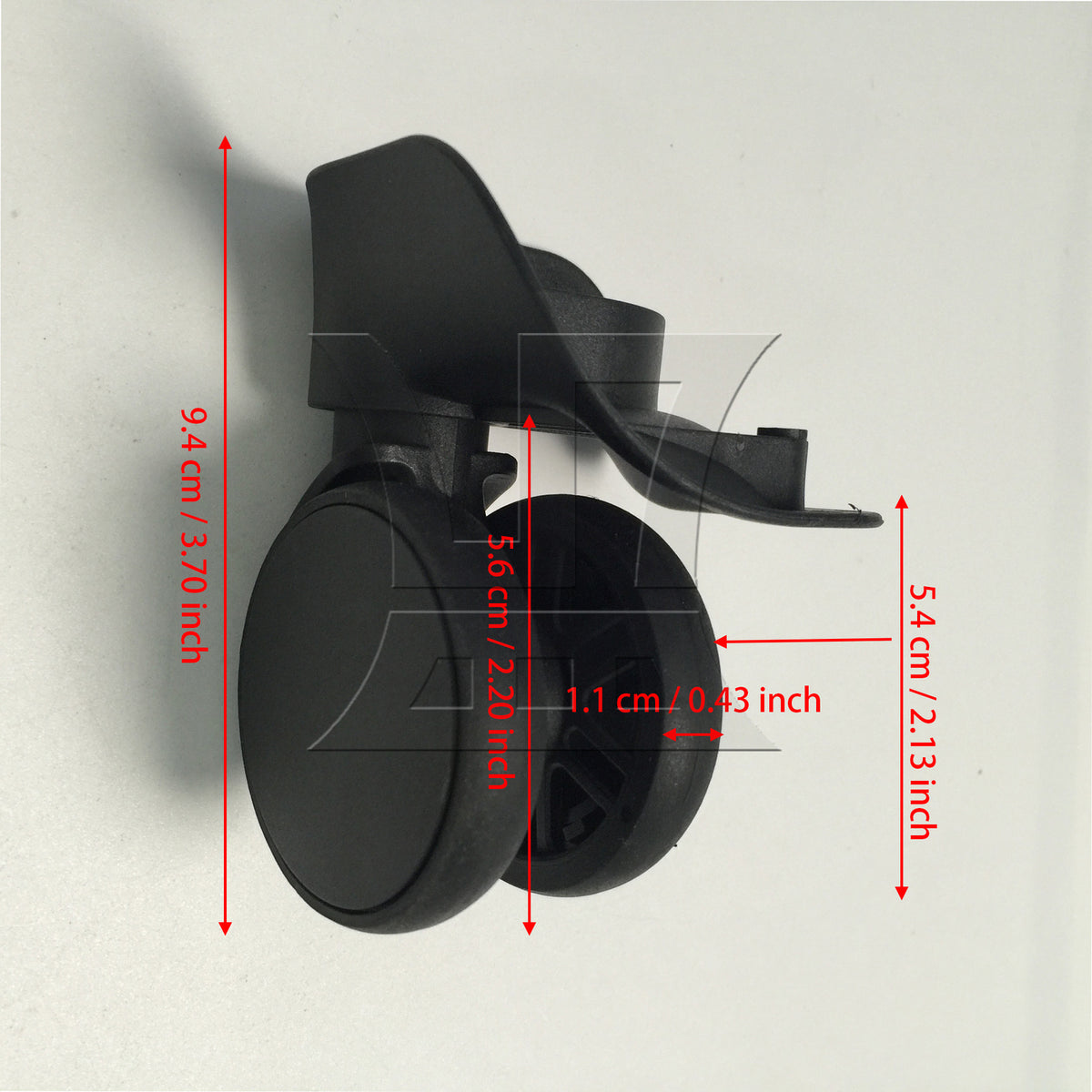 BQLZR 1pc Luggage Suitcase Wheel Tzx6 Right Black Replacement Suitcase Caster Accessories Trolley Case Wheel