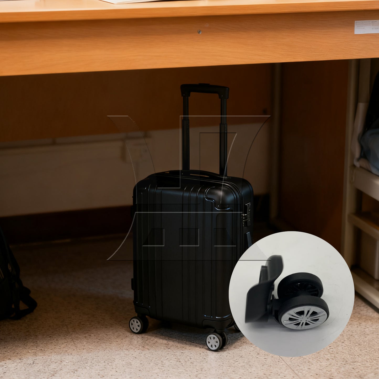 BQLZR 1pc Luggage Suitcase Wheel 603Dt Black Replacement Suitcase Caster Accessories Trolley Case Wheel