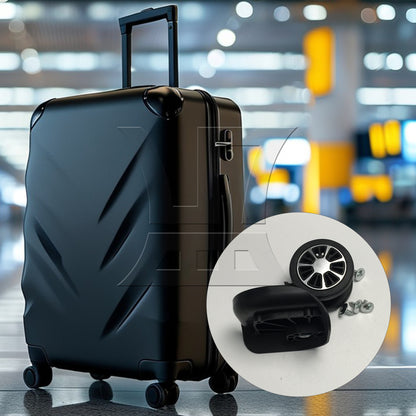 BQLZR 1pc Luggage Swivel Wheel 601T Black for Hard Luggage Feet Wheel