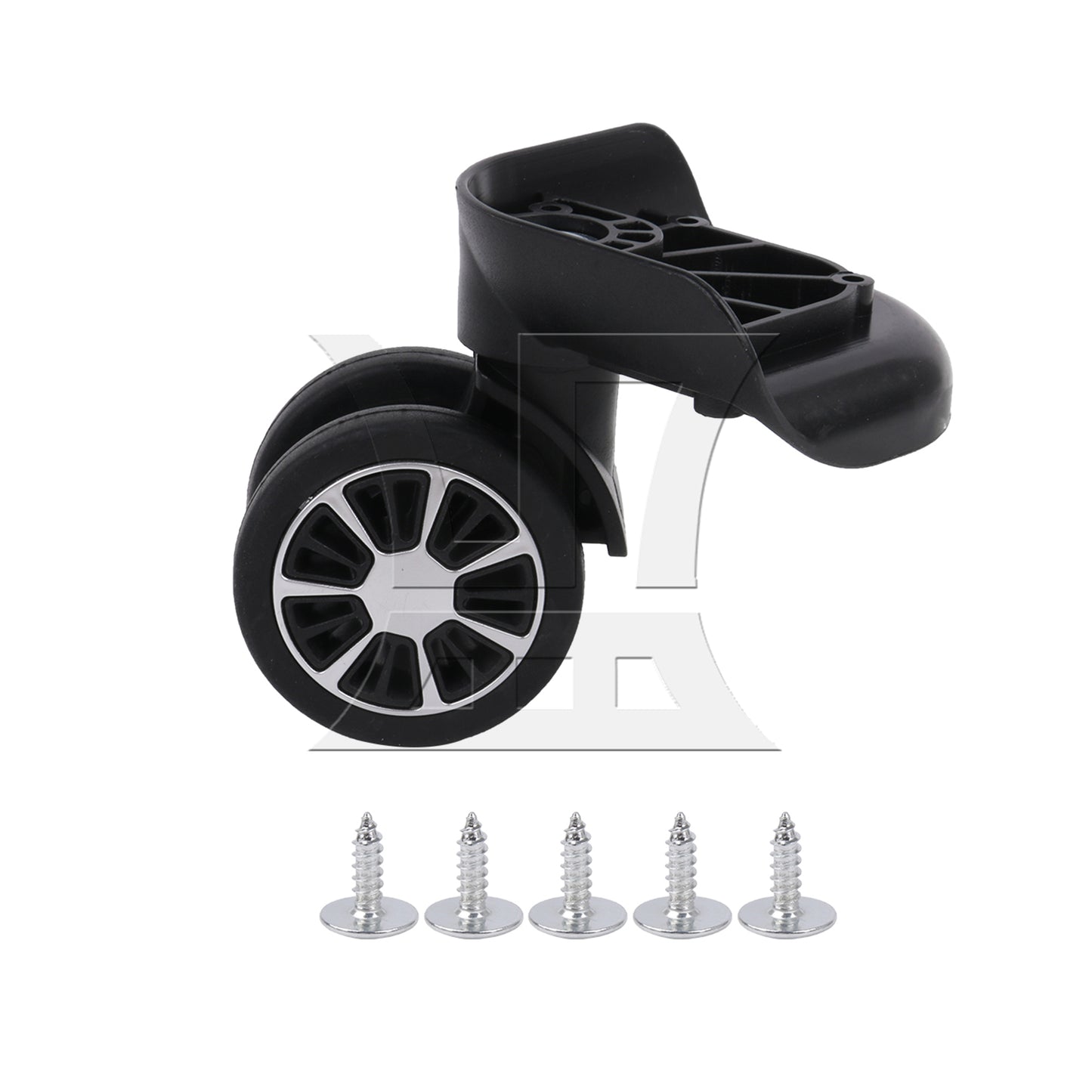 BQLZR 1pc Luggage Swivel Wheel 601T Black for Hard Luggage Feet Wheel