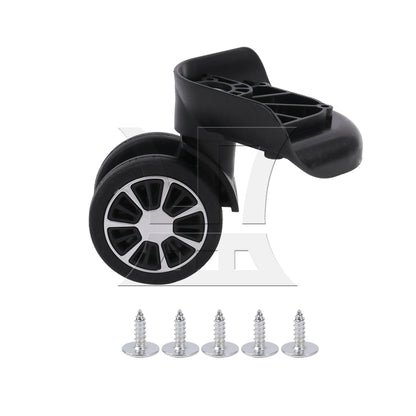 BQLZR 1pc Luggage Swivel Wheel 601T Black for Hard Luggage Feet Wheel