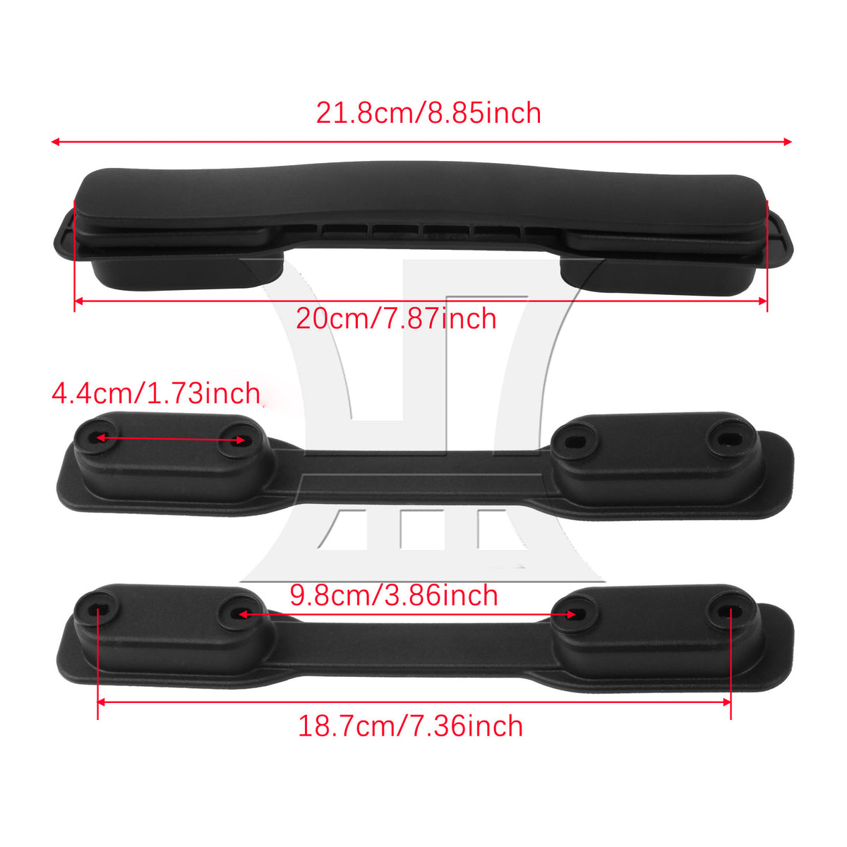 BQLZR 1pc Luggage Handle 20cm 115B B128 Black Luggage Handle Gift Box Handle