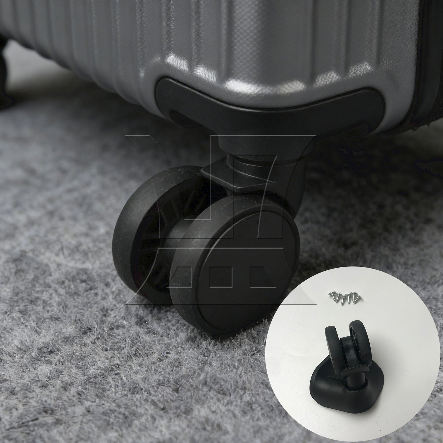 BQLZR 1pc Luggage Suitcase Wheel 603 Plane Left Black Replacement Suitcase Caster Accessories Trolley Case Wheel