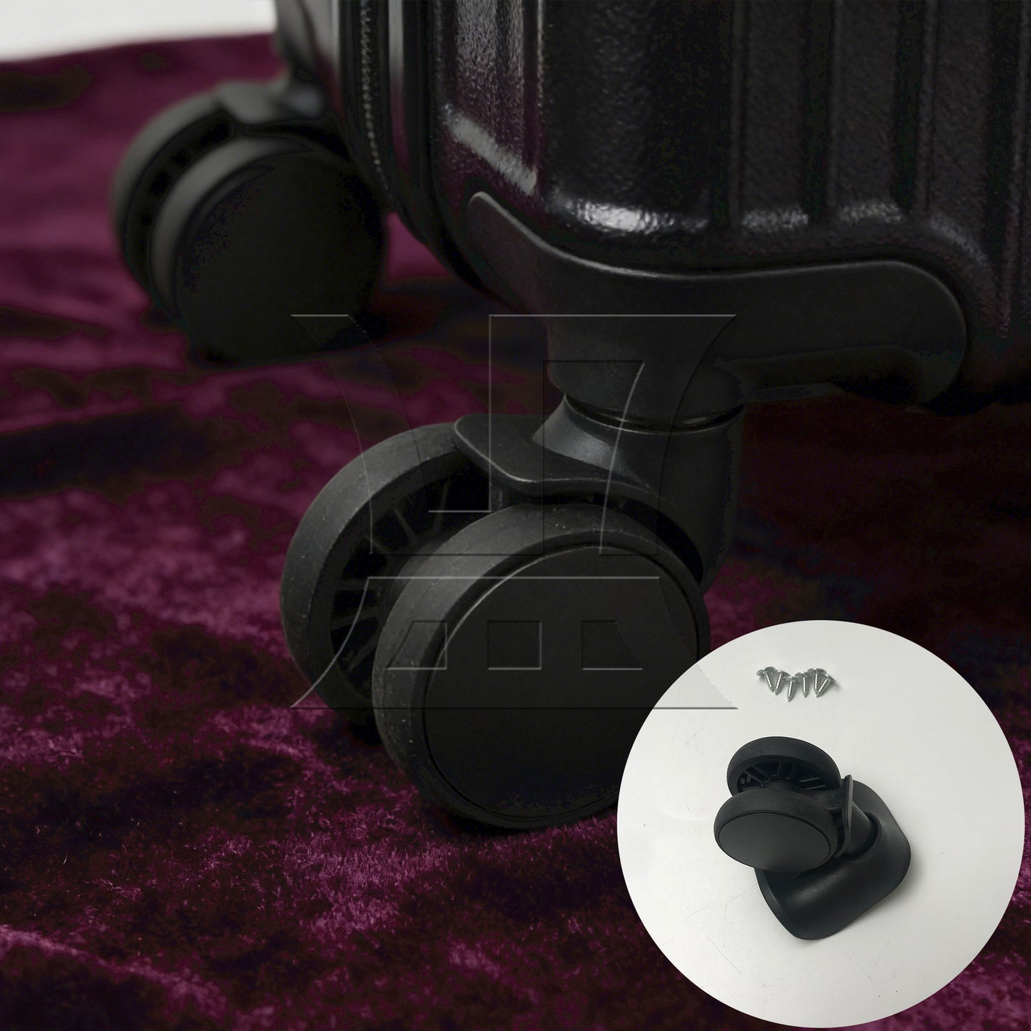 BQLZR 1pc Luggage Suitcase Wheel 603 Plane Left Black Replacement Suitcase Caster Accessories Trolley Case Wheel