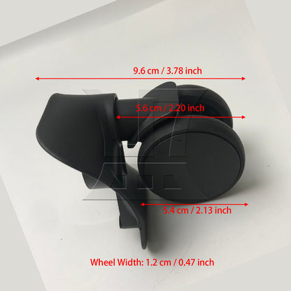 BQLZR 1pc Luggage Suitcase Wheel 603 Plane Left Black Replacement Suitcase Caster Accessories Trolley Case Wheel